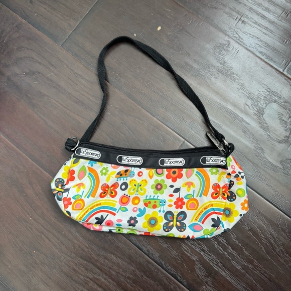 LeSportsac Multicolor Floral and Butterfly mini Bag - Picture 2 of 4